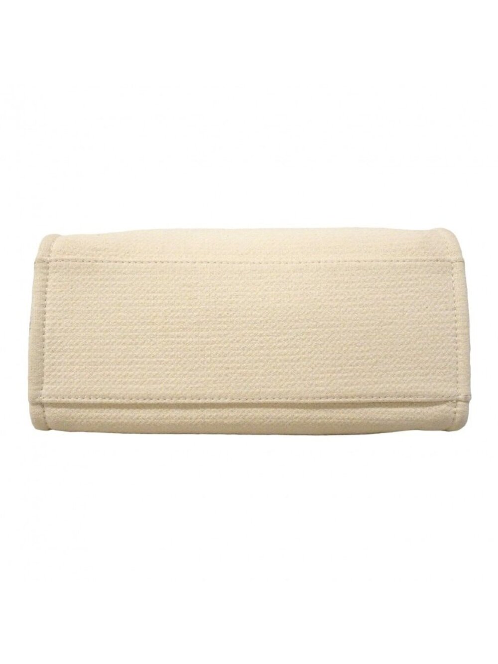 Chanel Handbag Deauville Canvas White Champagne Gold 2-Way - Picture 3 of 10